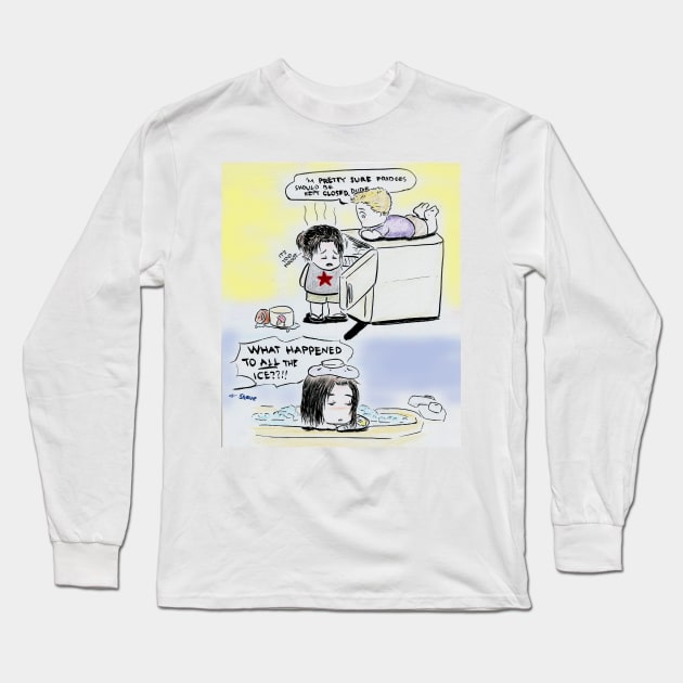 Not a Summer Soldier Long Sleeve T-Shirt by DaijiDoodles